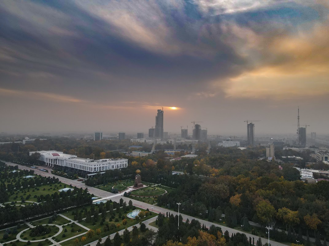 aerial photo of tashkent 2021